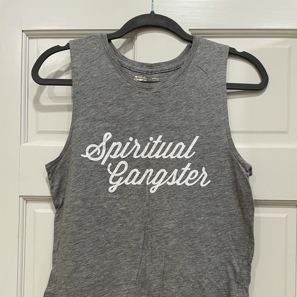 Spiritual Gangster Script Graphic Tank - Grey, s - Picture 4 of 5